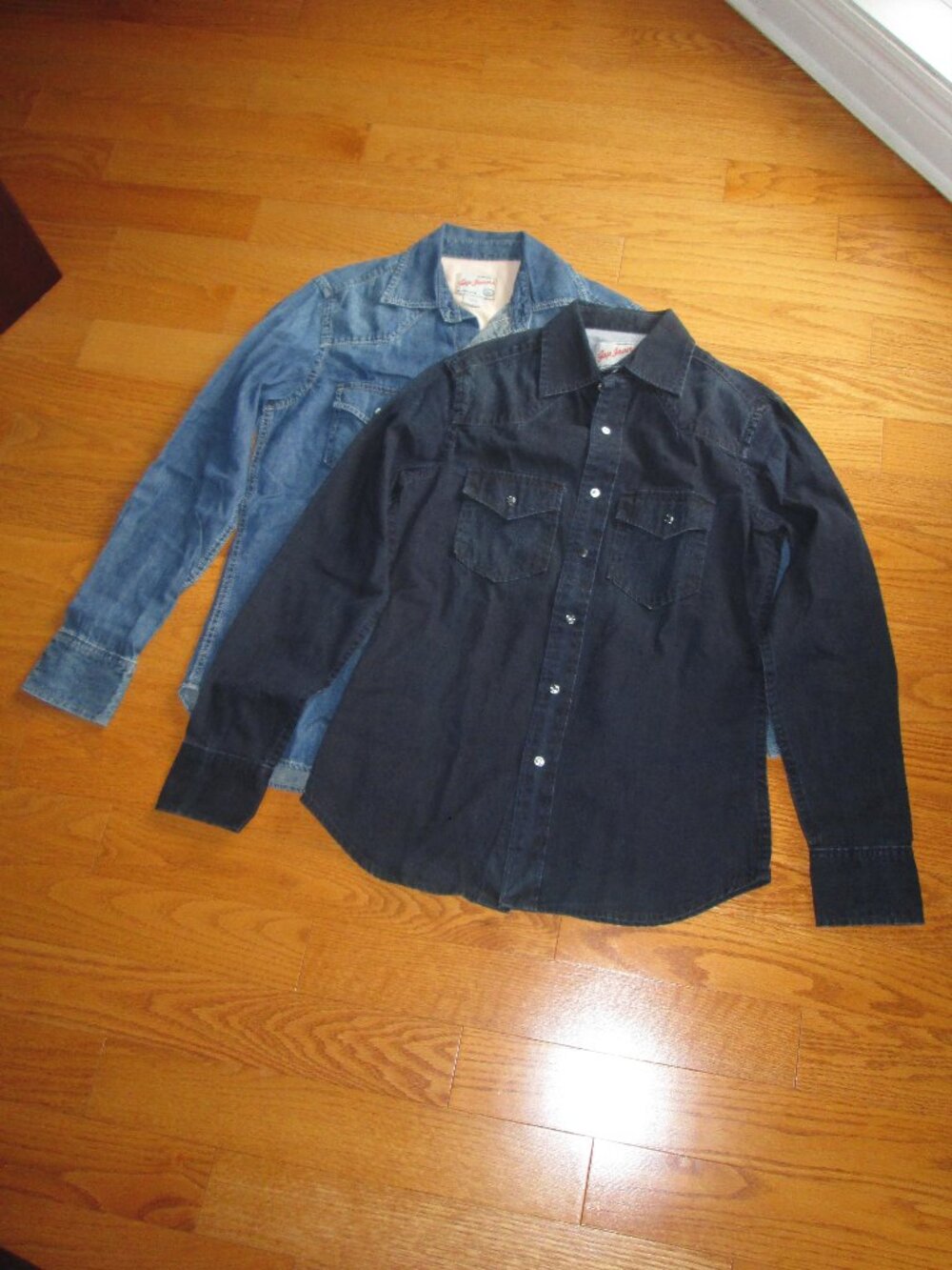 New without tags Men's Gap Western Denim Shirts Medium & Dark Indigo Size XS